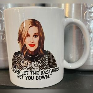 Schitt's Creek Moira Mug 4" tall x 3.25" doameter (without handle)
